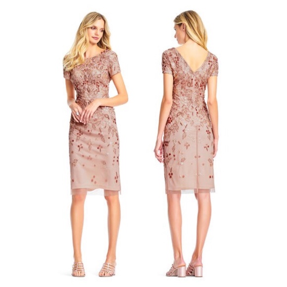 adrianna papell beaded dress sale
